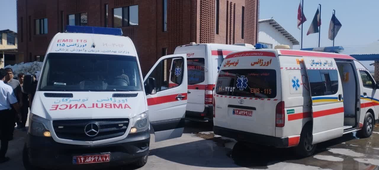 آمار مصدومان آتش‌سوزی شهرک صنعتی فرسفج تویسرکان