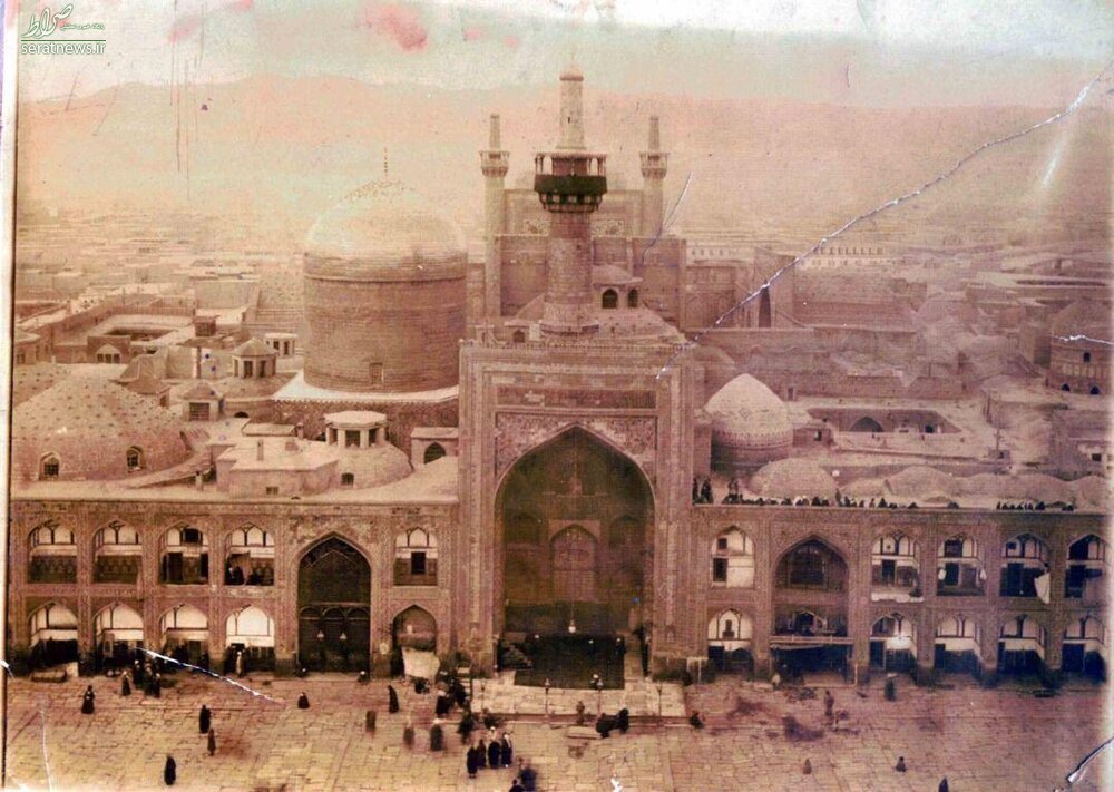 عکس | قابی زیبا و قدیمی از حرم امام رضا (ع) در دوره ناصرالدینشاه